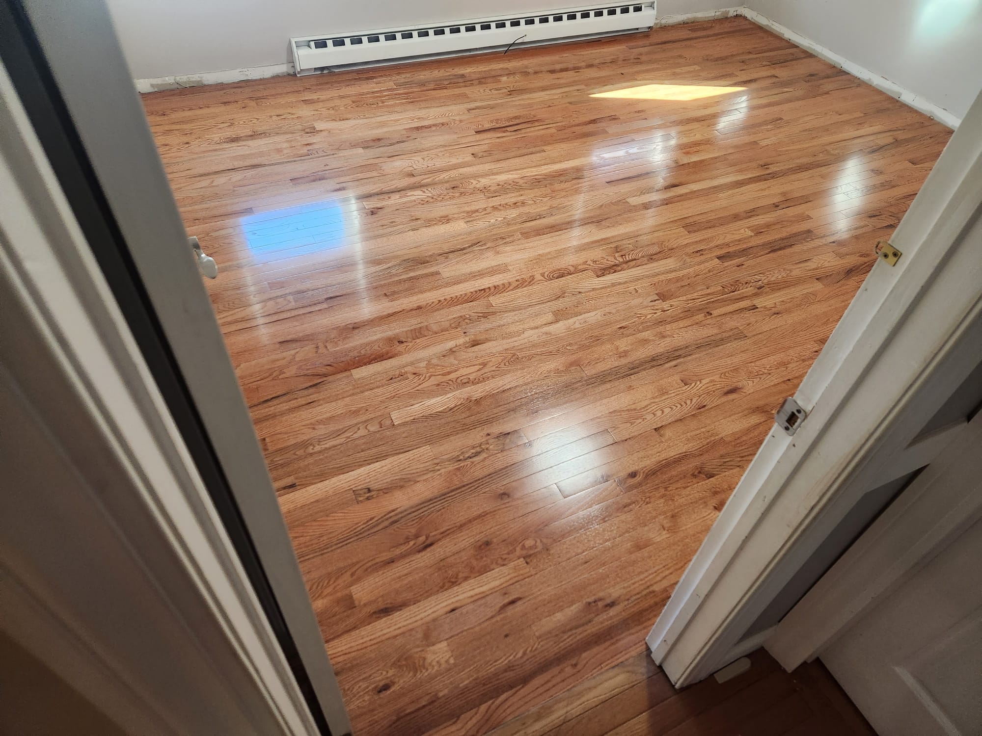 Custom hardwood stair detail